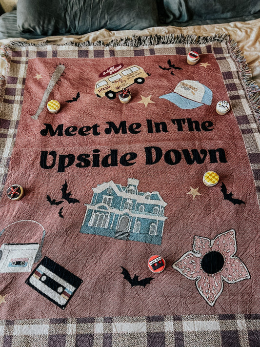 Meet Me In The Upside Down Woven Blanket